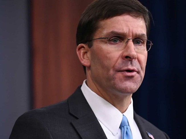 Bộ trưởng Quốc phòng Mỹ Mark Esper. Ảnh: REUTERS