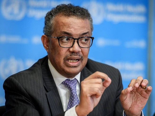Tổng Giám đốc WHO Tedros Adhanom Ghebreyesus tuyên bố WHO không che giấu bất kỳ thông tin gì về đại dịch COVID-19. Ảnh: AFP