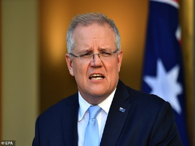 Thủ tướng Úc Scott Morrison kêu gọi hợp tác quốc tế điều tra nguồn gốc và sự lây lan dịch bệnh COVID-19. Ảnh: EPA