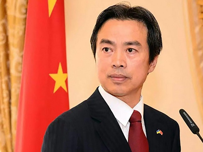 Đại sứ Trung Quốc tại Israel Đỗ Vĩ. Ảnh: SCMP