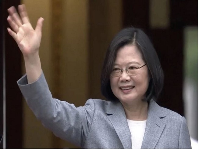 Lãnh đạo Đài Loan Thái Anh Văn chính thức tuyên thệ nhậm chức vào sáng ngày 20-5. Ảnh: SOUTH CHINA MORNING POST