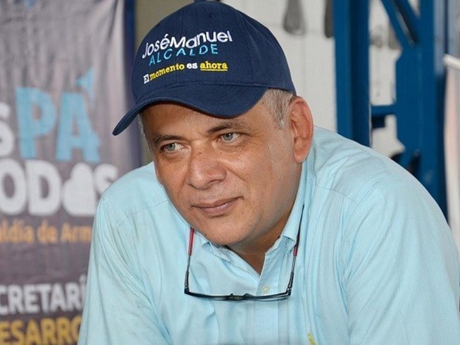 Ông Jose Manuel Rios Morales - thị trưởng TP Armenia, tỉnh Quindio - là một trong số 10 thị trưởng bị bắt giữ. Ảnh: