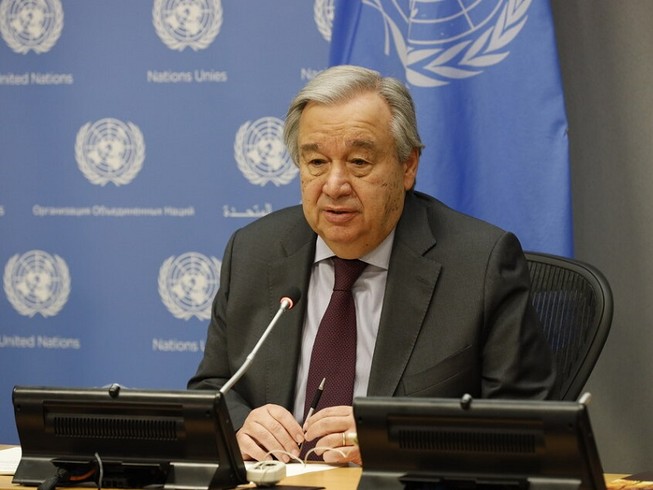 Tổng Thư ký Liên Hợp Quốc Antonio Guterres. Ảnh: TÂN HOA XÃ