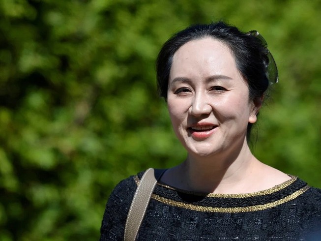 Giám đốc tài chính Tập đoàn công nghệ Huawei Mạnh Vãn Châu. Ảnh: REUTERS
