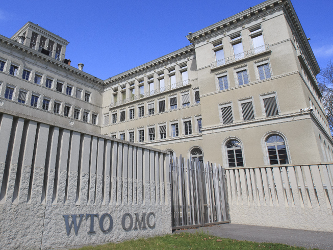 Trụ sở Tổ chức Thương mại thế giới (WTO) ở Geneva, Thụy Sỹ. Ảnh: TÂN HOA XÃ