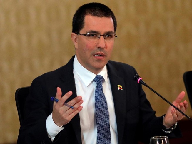 Ngoại trưởng Venezuela Jorge Arreaza. Ảnh: REUTERS