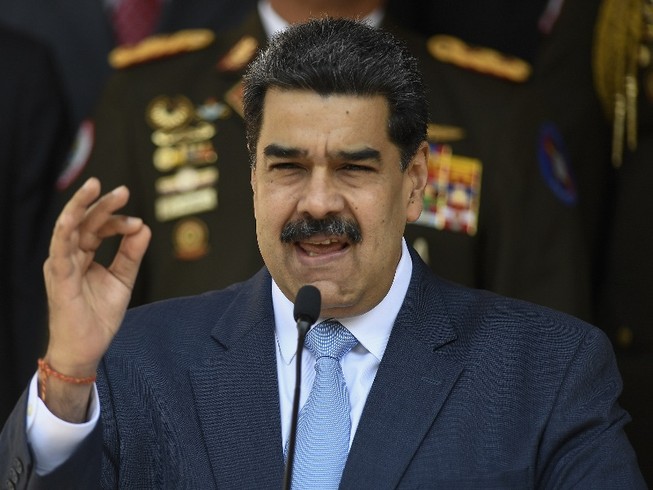 Tổng thống Venezuela Nicolas Maduro. Ảnh: AP