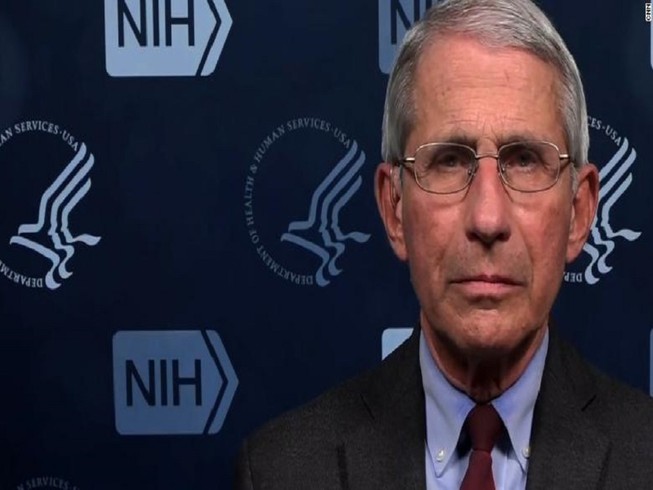 Chuyên gia hàng đầu về bệnh truyền nhiễm tại Mỹ - TS Anthony Fauci trả lời phỏng vấn đài CNN. Ảnh: CNN