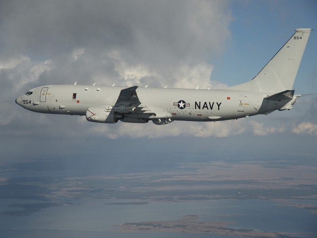 Một máy bay tuần tra săn ngầm P-8A của Mỹ. Ảnh: AVIATION TODAY/HẢI QUÂN MỸ