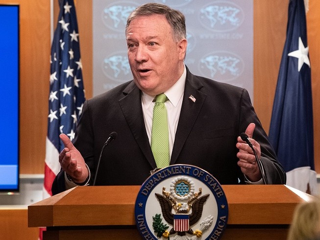 Ngoại trưởng Mỹ Mike Pompeo. Ảnh: GETTY IMAGES