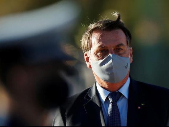 Tổng thống Brazil Jair Bolsonaro tham dự lễ khánh thành Trung tâm điều phối không gian ở Brasípa, Brazil ngày 23-6-2020.