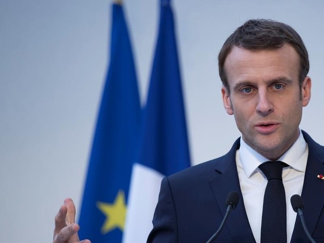Tổng thống Pháp Emmanuel Macron phát biểu tại thủ đô Paris ngày 11-01-2019.
