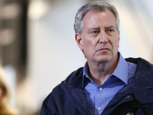 Thị trưởng New York Bill de Blasio . Ảnh: REUTERS