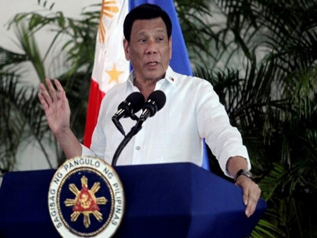 Tổng thống Philippines Rodrigo Duterte. Ảnh: REUTERS.