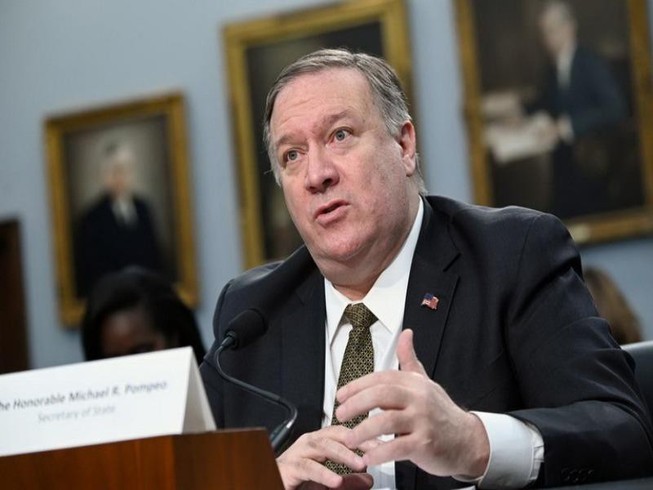 Ngoại trưởng Mỹ Mike Pompeo. Ảnh: REUTERS.