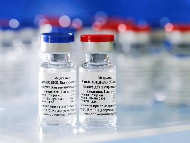 Mẫu vaccine ngừa COVID-19 do Viện Nghiên cứu Dịch tễ học và Vi sinh vật học Gamaleya ở Moscow phát triển.
