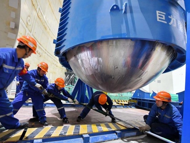 Bên trong một nhà máy điện hạt nhân ở tỉnh Phúc Kiến (Trung Quốc). Ảnh: TÂN HOA XÃ