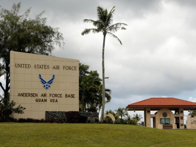 Căn cứ không quân Andersen trên đảo Guam của Mỹ ở Thái Bình Dương.