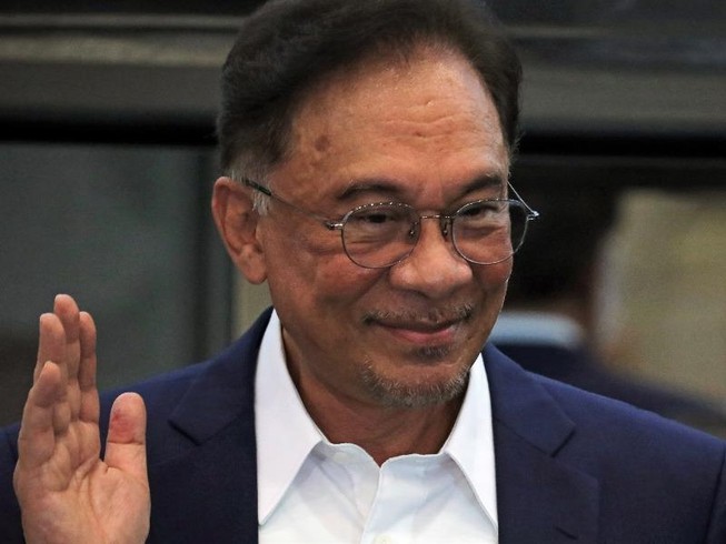 Nhà lãnh đạo đối lập Malaysia Anwar Ibrahim. Ảnh: REUTERS