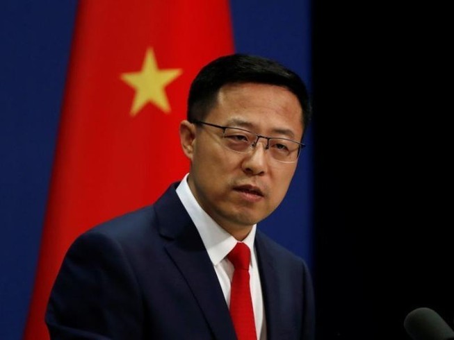 Người phát ngôn Bộ Ngoại giao Trung Quốc Triệu Lập Kiên. Ảnh: REUTERS