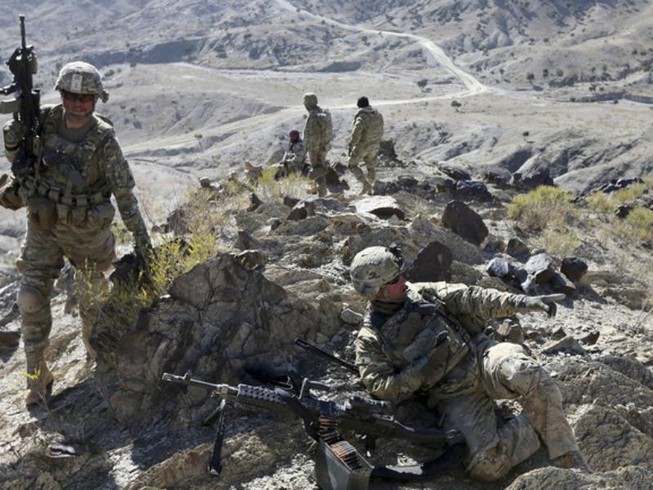 Quân đội Mỹ làm nhiệm vụ ở Afghanistan.