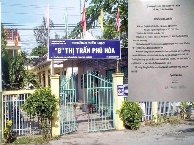 Thông tin mới, bất ngờ về tờ đơn ‘xin ở lại lớp’