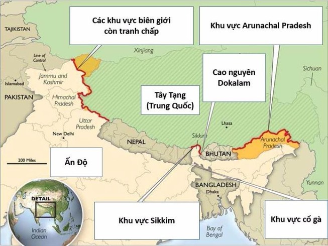 Ấn Độ bất ngờ tăng quân dọc biên giới với Trung Quốc