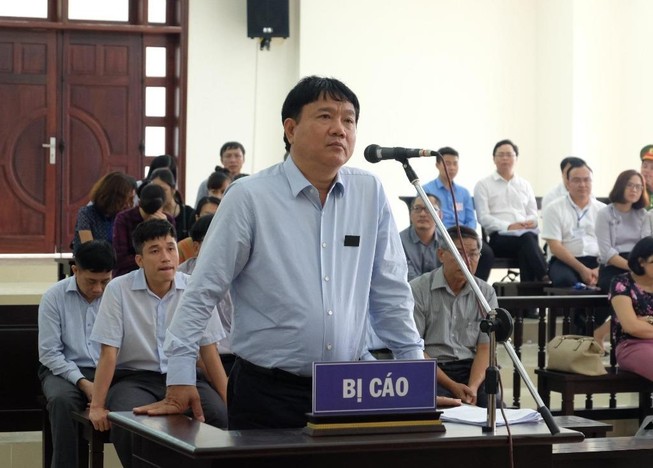 Ông Đinh La Thăng đang nói lời sau cùng