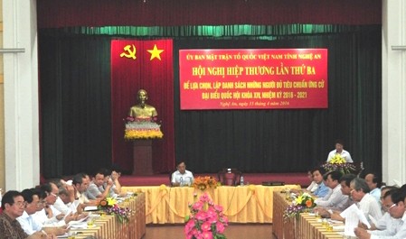 Một người tự ứng cử ở Nghệ An vào danh sách ứng cử viên đại biểu Quốc hội