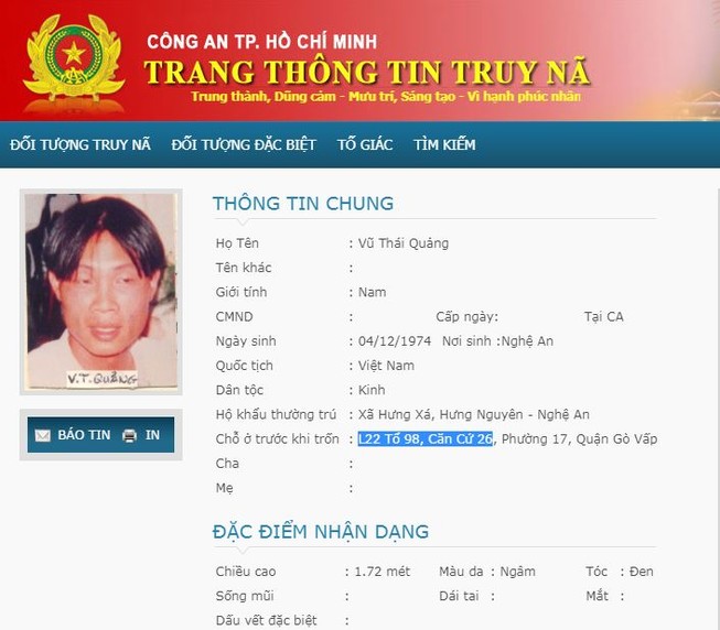 Bắt một phóng viên sau 18 năm phát lệnh truy nã