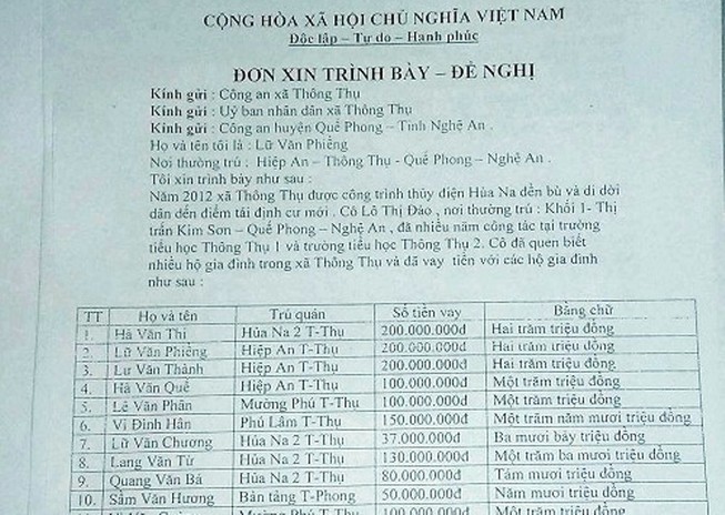 Cô giáo 'ôm' 2 tỉ đồng biến mất, 20 hộ dân hốt hoảng