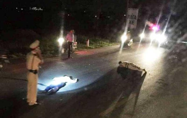 Thanh niên vi phạm lao xe vào Trung tá CSGT