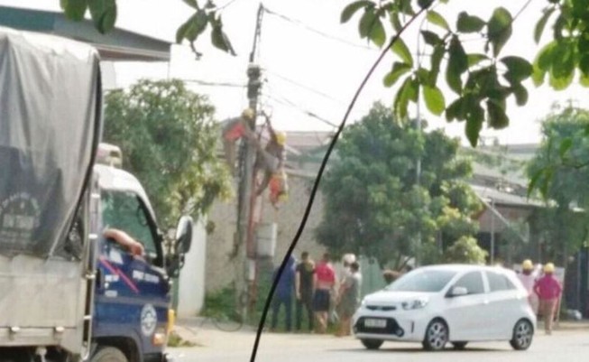 Công nhân bị điện giật tử vong khi đường dây đã cắt điện?