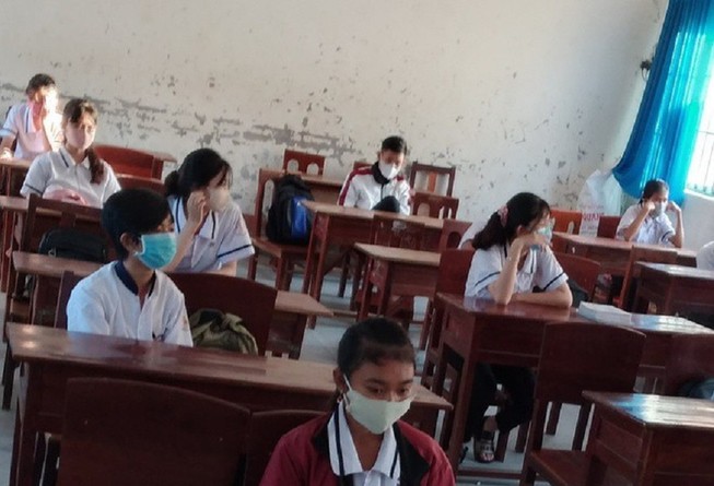 Đảm bảo học sinh, sinh viên ngồi cách nhau tối thiểu 1,5 m