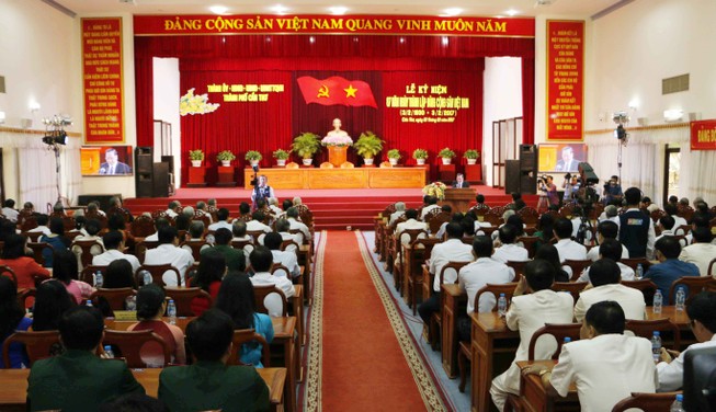 Quang cảnh lễ kỷ niệm tại Cần Thơ
