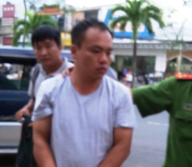 Nghi phạm Huỳnh Lương Hải (ảnh GIA TUỆ)
