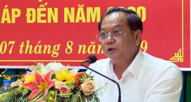 Bí thư Thành ủy TP Cần Thơ Trần Quốc Trung yêu cầu tăng cường giám sát hoạt động tư pháp, đảm bảo xử lý các vụ việc theo đúng quy định pháp luật, không để xảy ra kết án oan, sai người vô tội và bỏ lọt tội phạm, ảnh CHÂU ANH