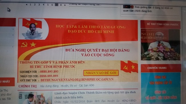 Bình Phước: Đề nghị xử lý kịp thời phản ánh qua đường dây nóng