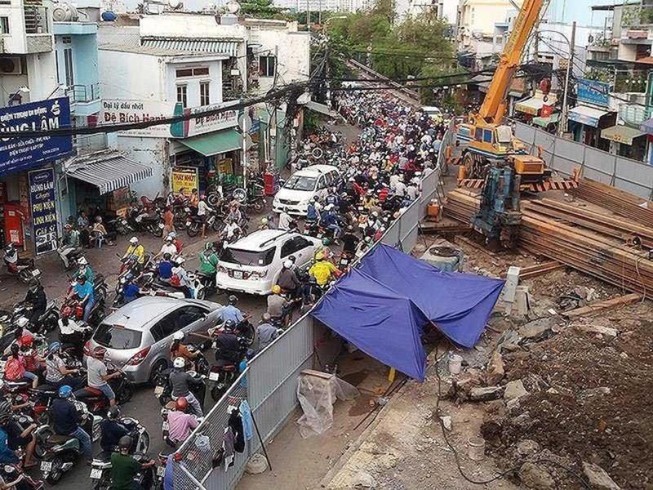 TP.HCM: Tạm ngưng thi công trong dịp Giỗ tổ Hùng Vương