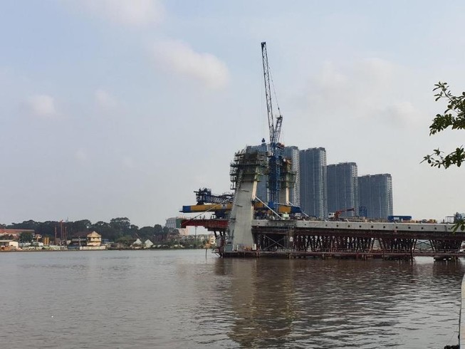 Cận cảnh cầu Thủ Thiêm 2 sắp hoàn thành