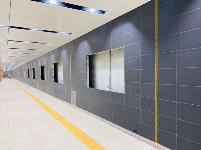Metro 1: Tầng B1 ga Nhà hát TP đã hoàn thiện cơ bản