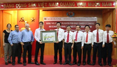 Agribank làm việc với Phòng Kinh tế thương mại Israel