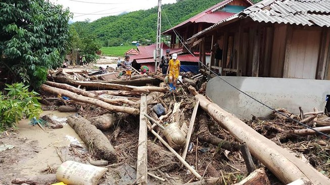 Sa Ná tan hoang sau lũ dữ kinh hoàng