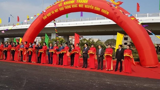 Thủ tướng dự lễ khánh thành cầu vượt tại Hải Phòng