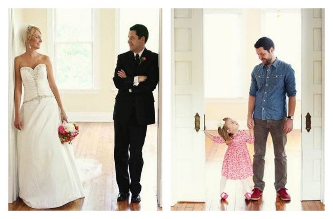 Xúc động bộ ảnh cha và con gái tưởng nhớ người mẹ đã mất