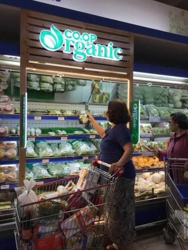 Sản phẩm Co.op Organic hút hàng ở Co.opmart