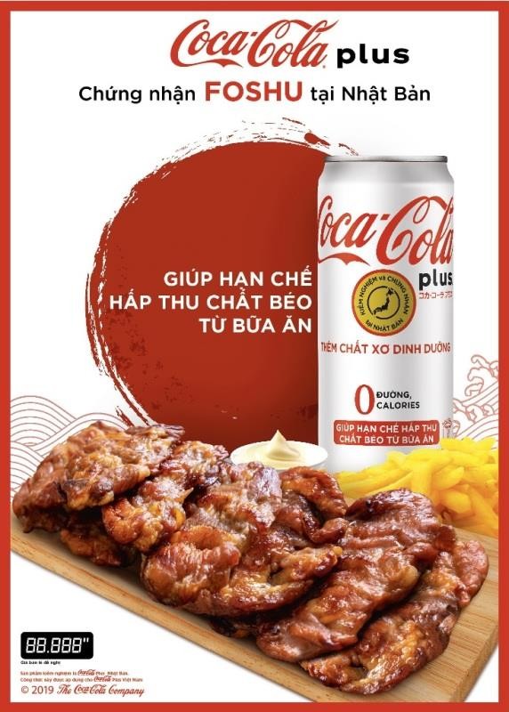 Coca-Cola Plus giúp hạn chế hấp thu chất béo từ bữa ăn