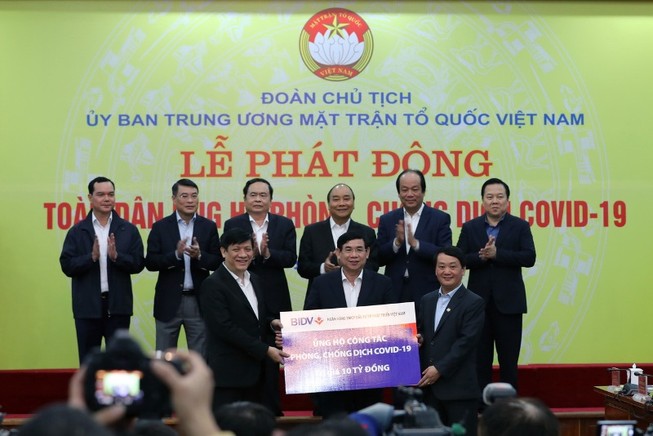BIDV: 10 tỉ đồng để phòng, chống dịch COVID-19 