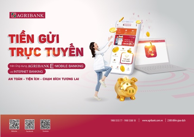 Agribank E-Mobile Banking ra mắt 'Tiền gửi trực tuyến'