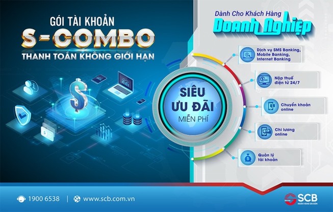 Thanh toán không giới hạn với gói tài khoản S-COMBO của SCB